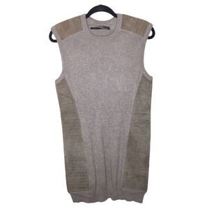 All Saints Sierre Jumper Brown Panel Dress